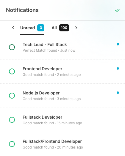 Instant notifications